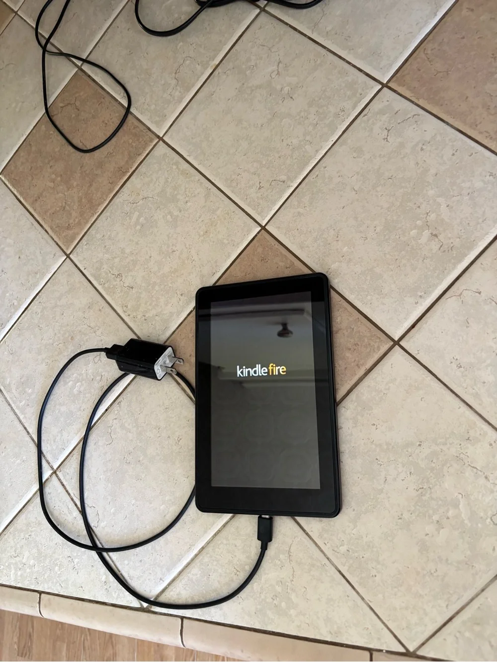 Amazon Kindle Fire Tablet in Black with Charger